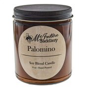 Mcintire Saddlery Palomino 8 oz. Amber Glass Jar Candle
