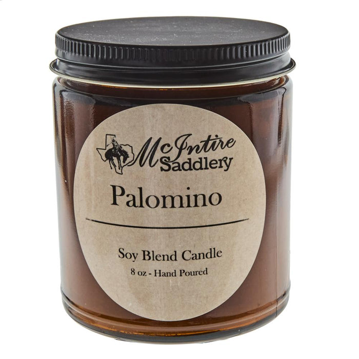 Palomino 8 oz. Amber Glass Jar Candle