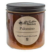 Mcintire Saddlery Palomino 16 oz. Amber Glass Jar Candle