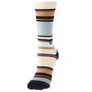 Mike B Blue Multi Color Crew Socks