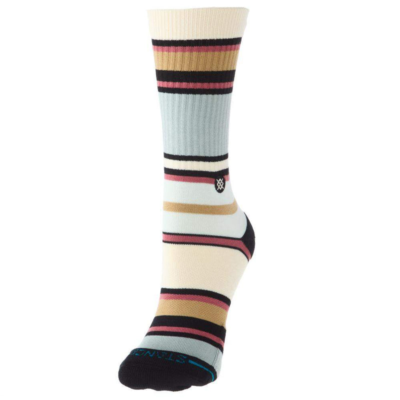 Mike B Blue Multi Color Crew Socks