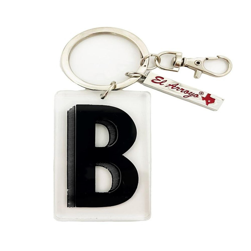 Marquee Letter B Keychain