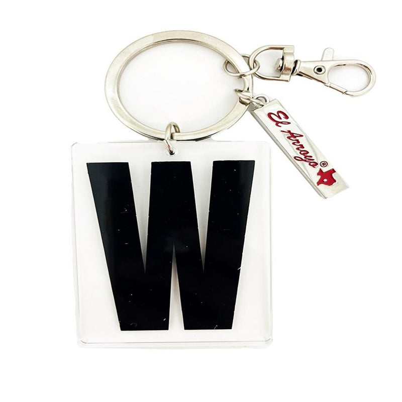 Marquee Letter W Keychain