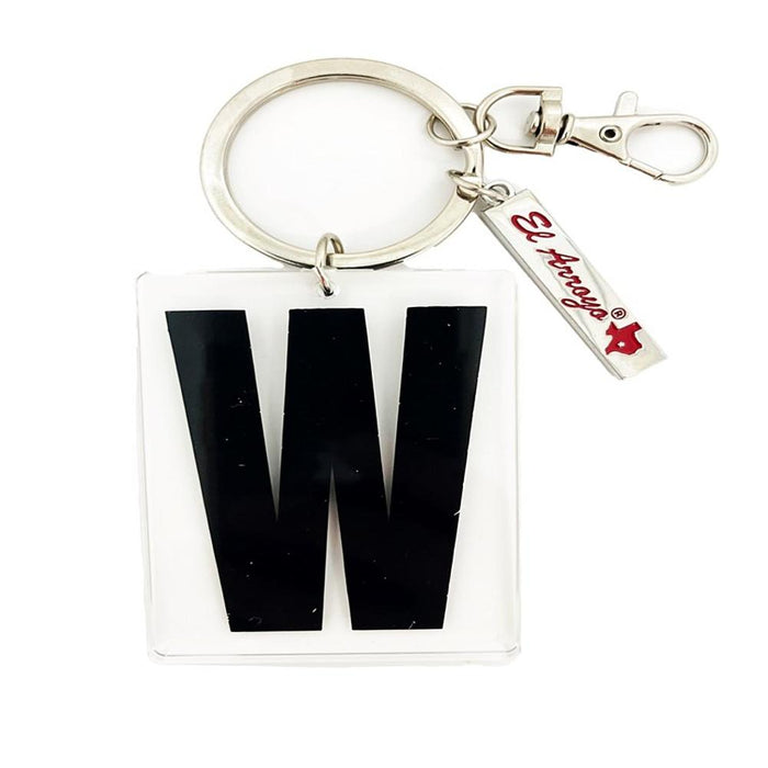 Marquee Letter W Keychain