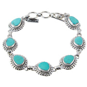 Turquoise Freeform Link Bracelet