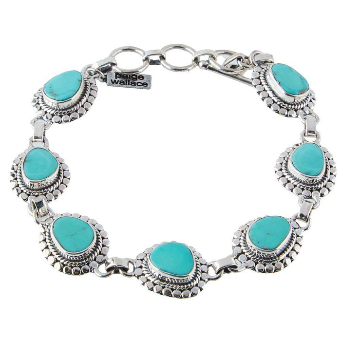 Turquoise Freeform Link Bracelet