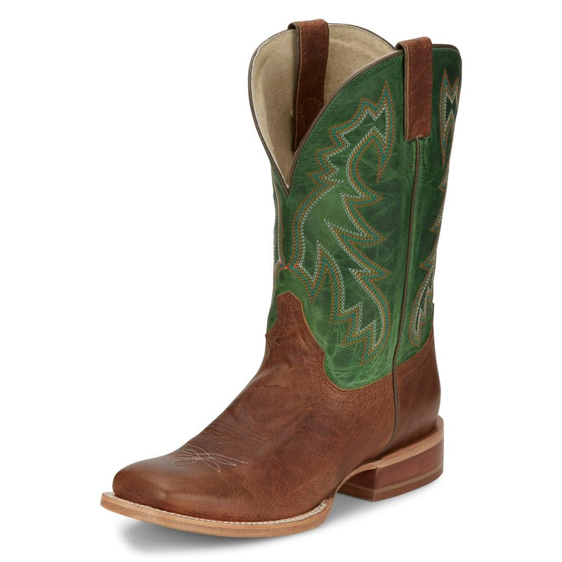 Men`s Luciano Tan 11in Green Top