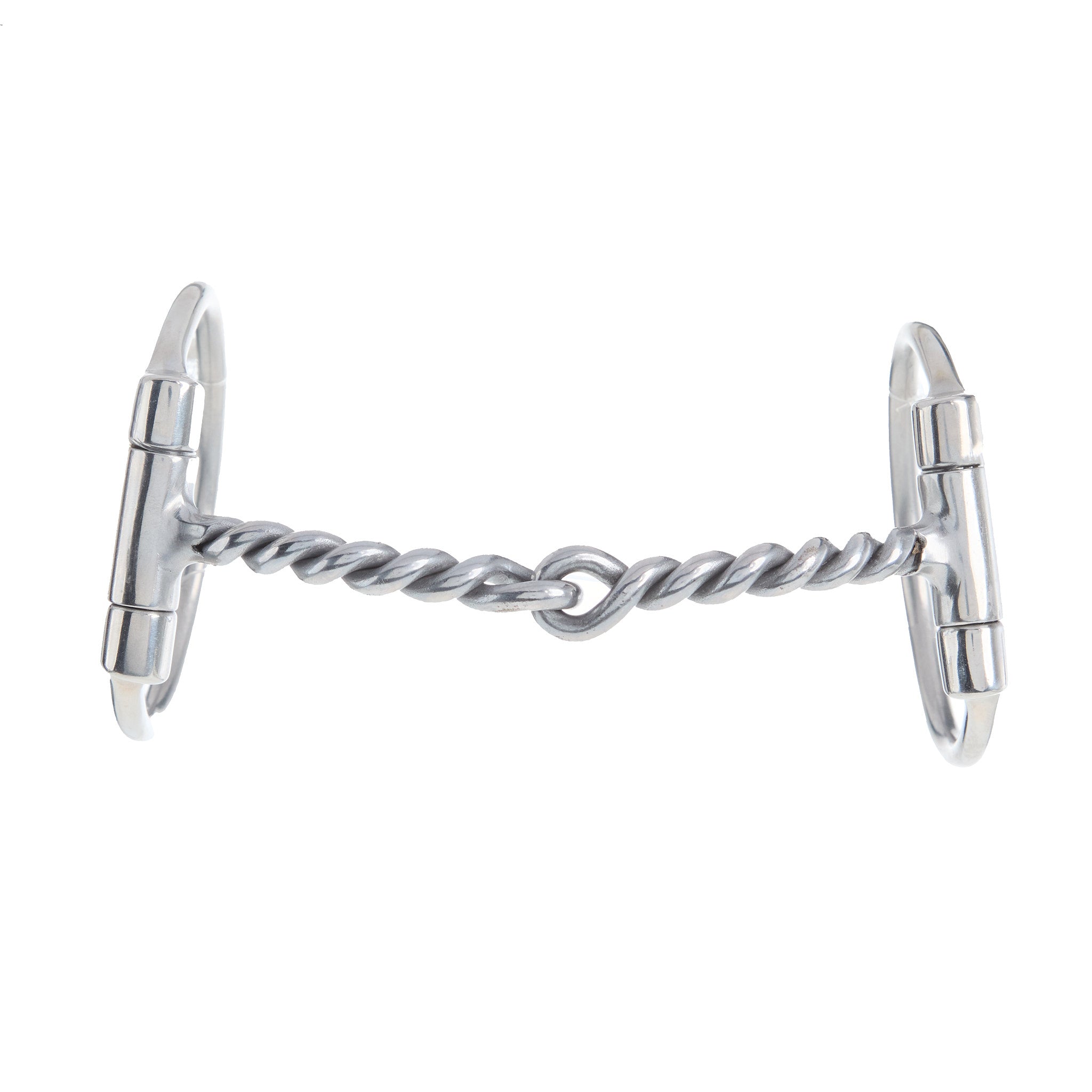 NRS Offset Twisted Wire D-Ring Snaffle Bit
