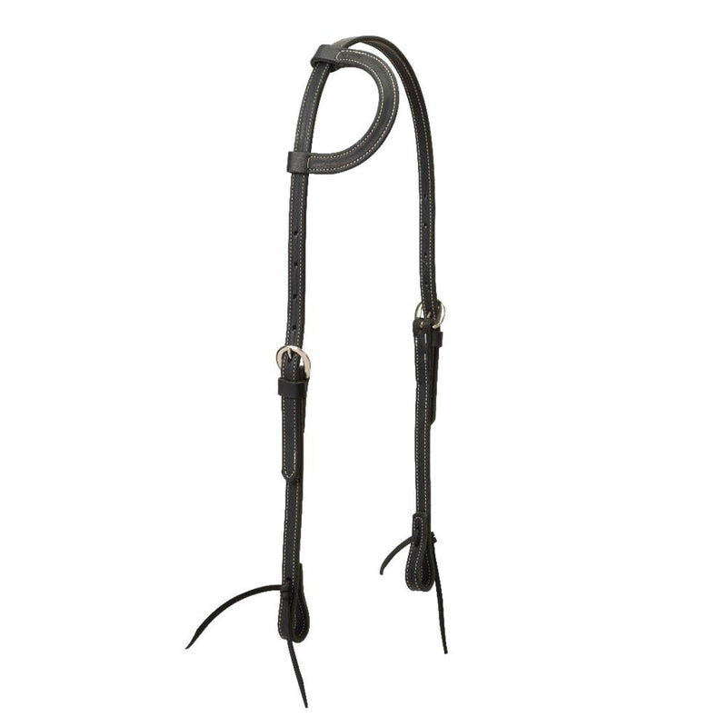 Black Latigo Single Ear Headstall