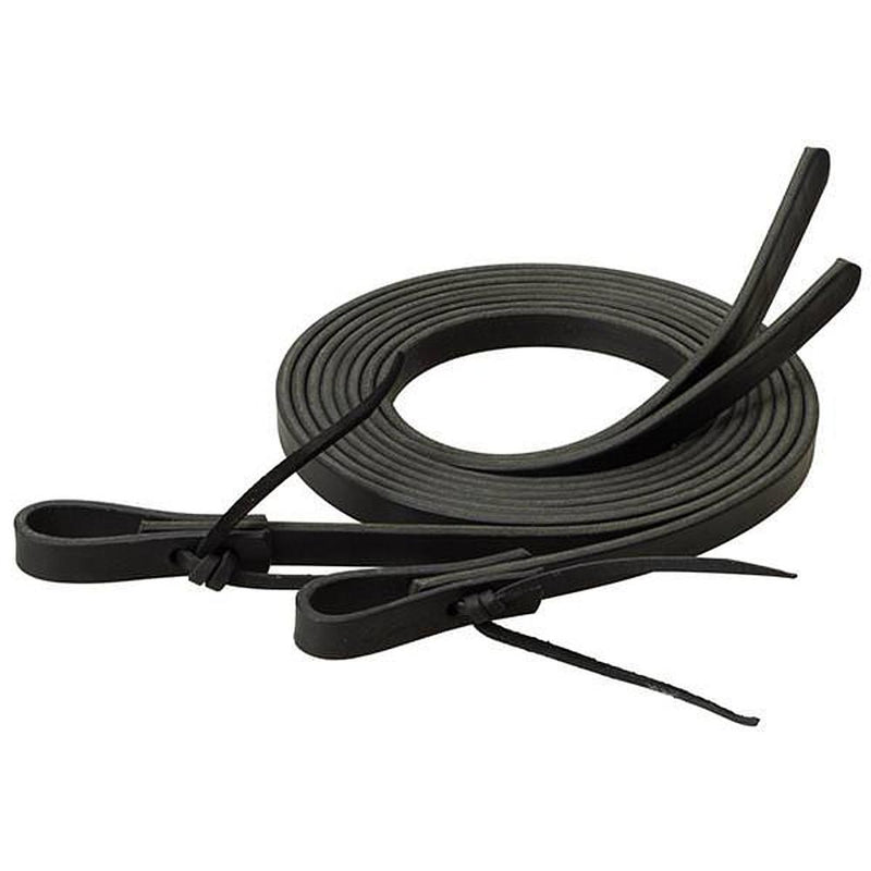 Black Split Reins 5/8"