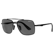 Wing Matte Black and Gray Sunglasses