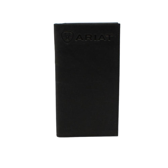 Ariat Men's Black Leather Bifold Wallet