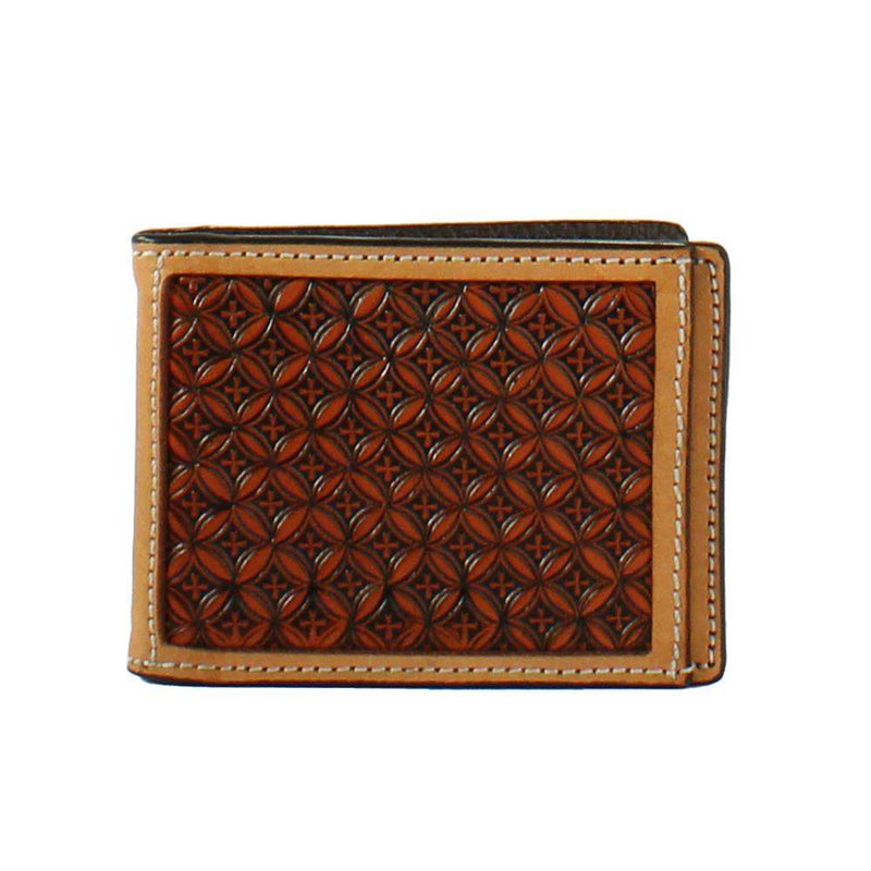 Cross Stamped Money Clip Wallet
