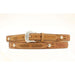 Nocona Men's Ostrich Overlay Leather Belt