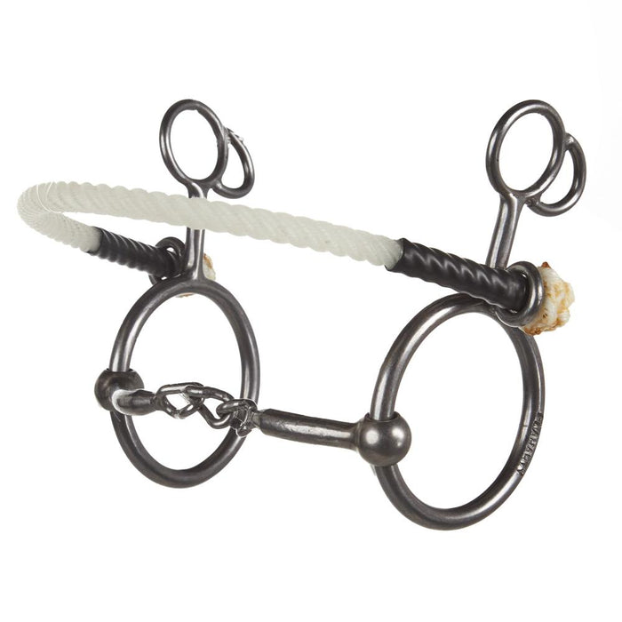 Hallie Combo Smooth Chain Center O Ring Gag Bit