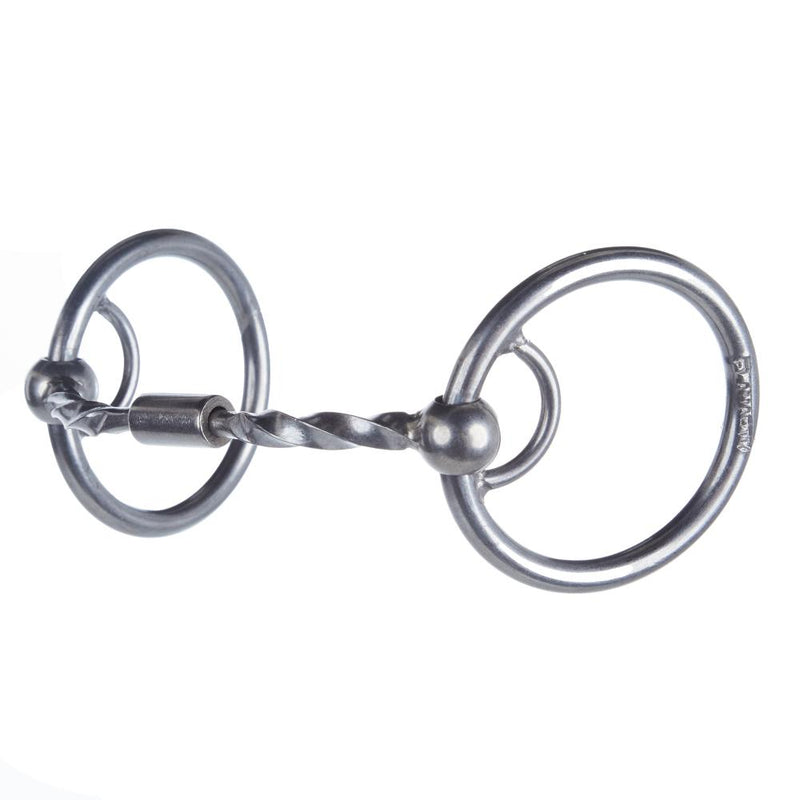 Locked O Ring Billy Allen Twisted Square Snaffle Gag Bit
