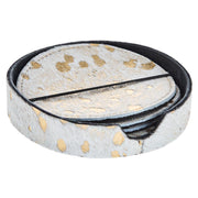 4 Piece Acid Washed Coaster Set