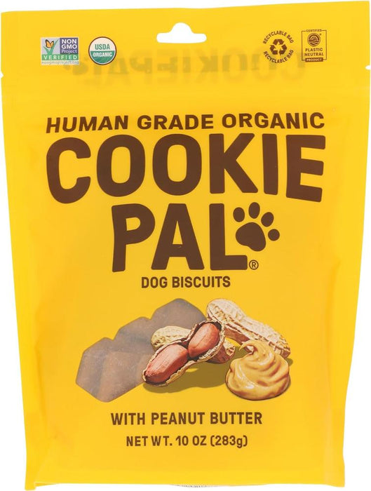 Cookie Pal Peanut Butter Organic Dog Biscuits 10oz
