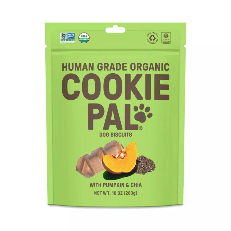 Cookie Pal Pumpkin/Chia Organic Dog Biscuits 10oz