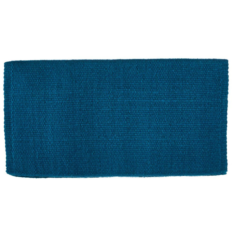 1314 00 San Juan Solid Ocean Blue 36x34 New Zealand Wool Saddle Blanket