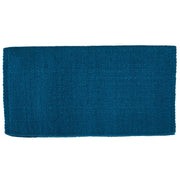 1314C 00 San Juan Solid Ocean Blue 38x34 New Zealand Wool Saddle Blanket