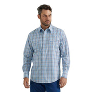 Wrangler Men's Wrinkle Resist Plaid Snap Shirt