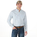 Men's Turquoise and White Snap Shirt