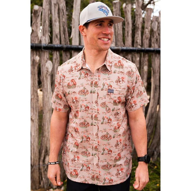 Mens Cowboy Up Performance Polo