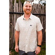 Burlebo Mens Lone Star White Performance Shirt