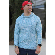 Burlebo Mens Seaside Camo Performance Hoodie