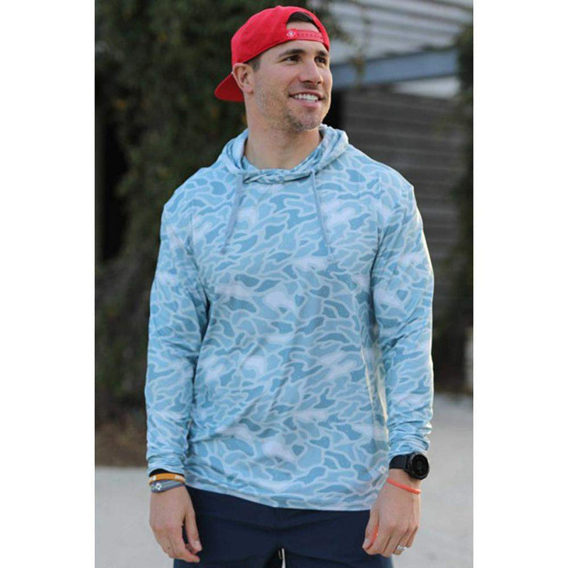 Burlebo Mens Seaside Camo Performance Hoodie