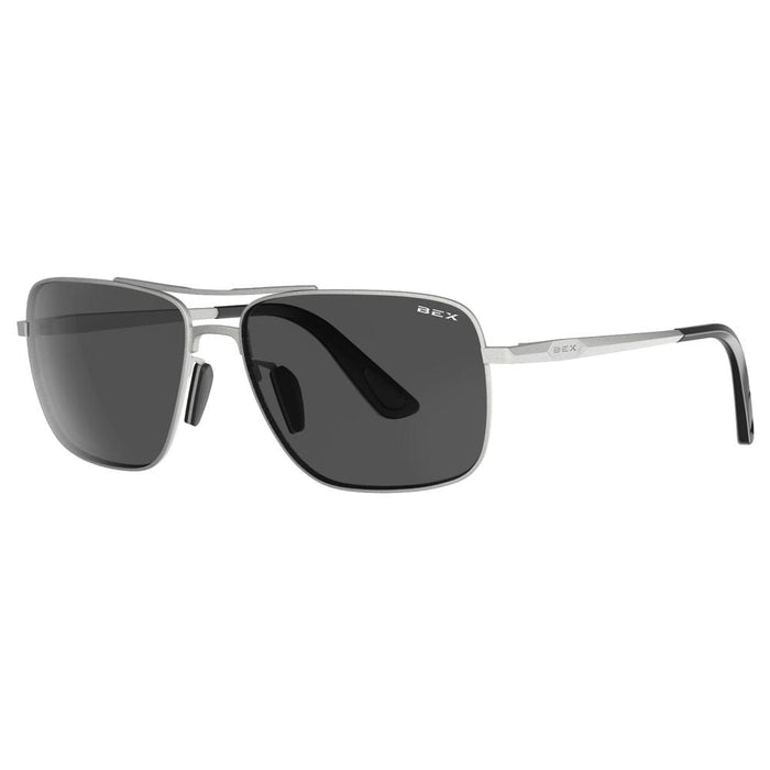 Porter Matte Silver and Grey Sunglasses