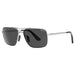 Porter Matte Silver and Grey Sunglasses