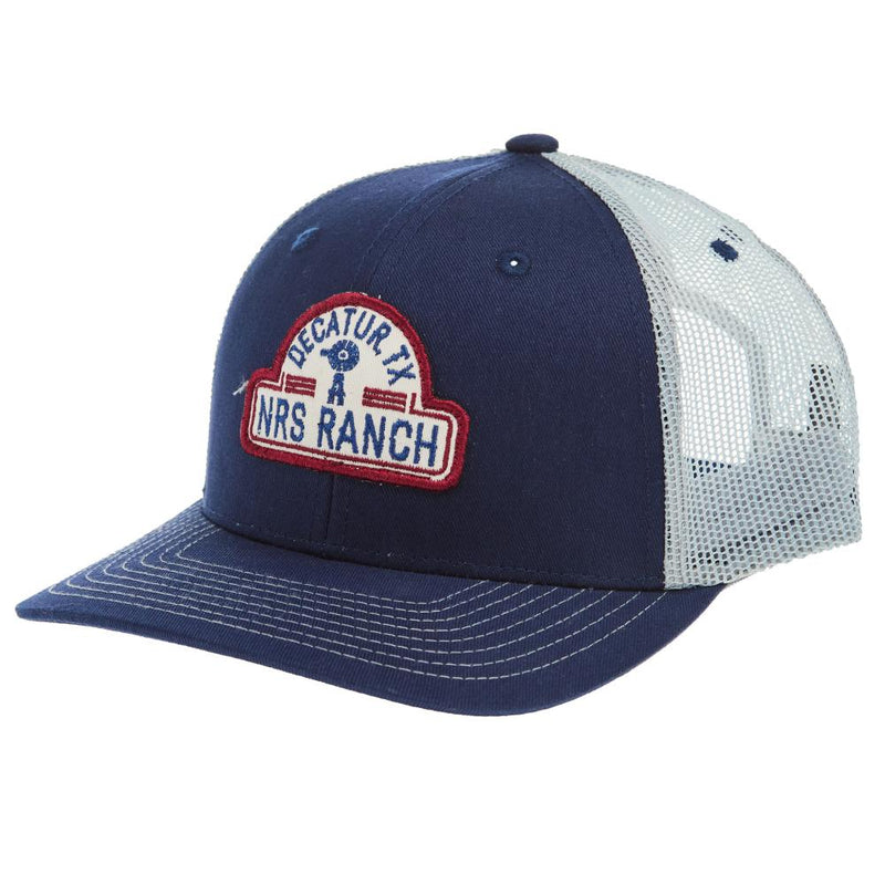 Ranch Windmill Blue and White Logo Cap