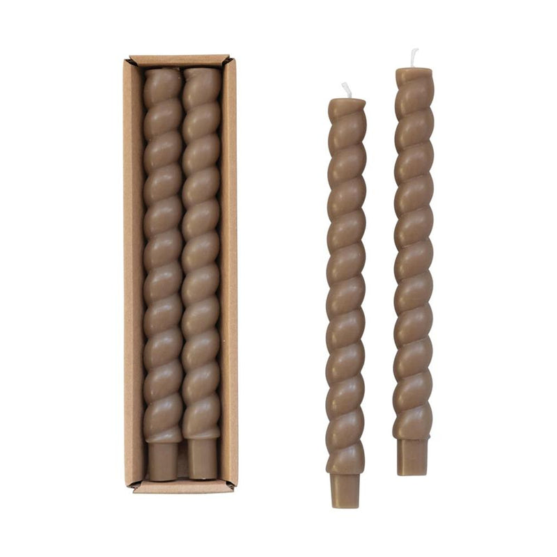 Unscented Twisted Taper Candle Set