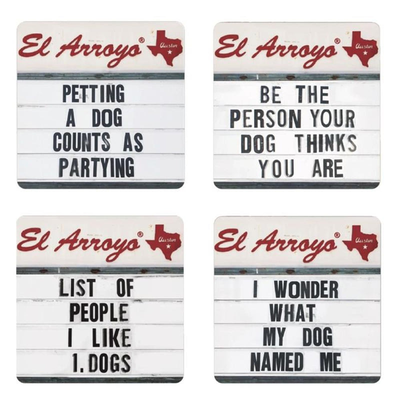 Lucky Dog Coaster Set