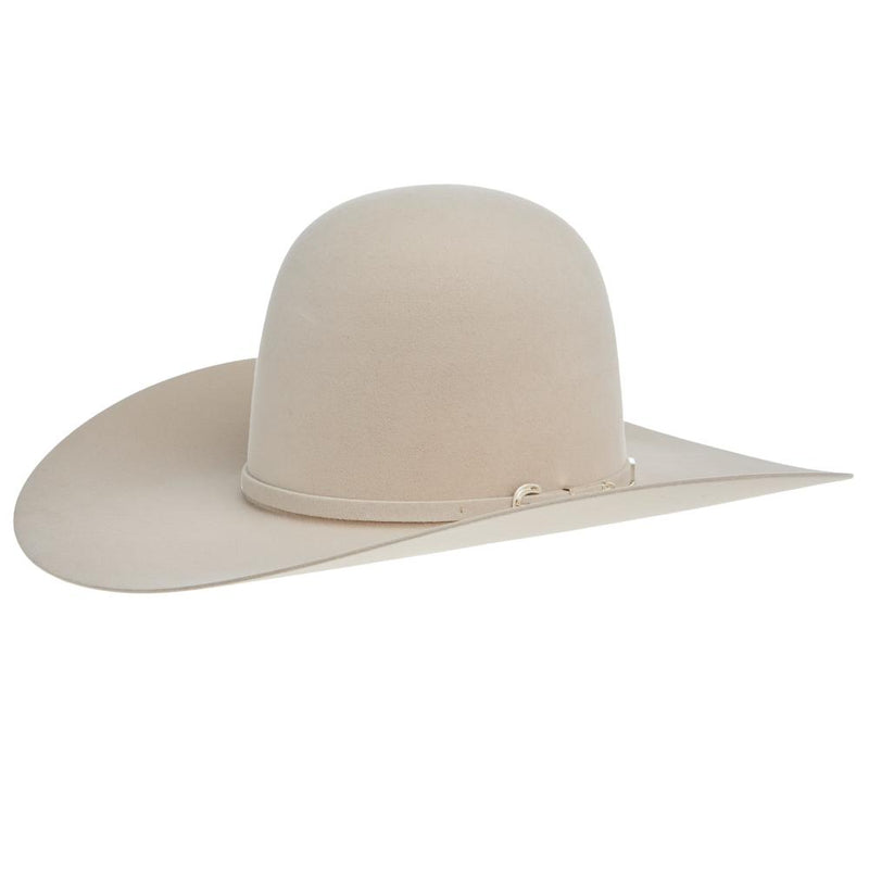 40X Silverbelly 4 1/2 Inch Brim Open Crown Felt