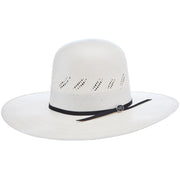 20X Ivory Shantung 4 1/4 Inch Brim Open Crown Black Band