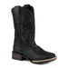 Youth Monterey Black Oiled Suede Vamp and Shaft Western Boot