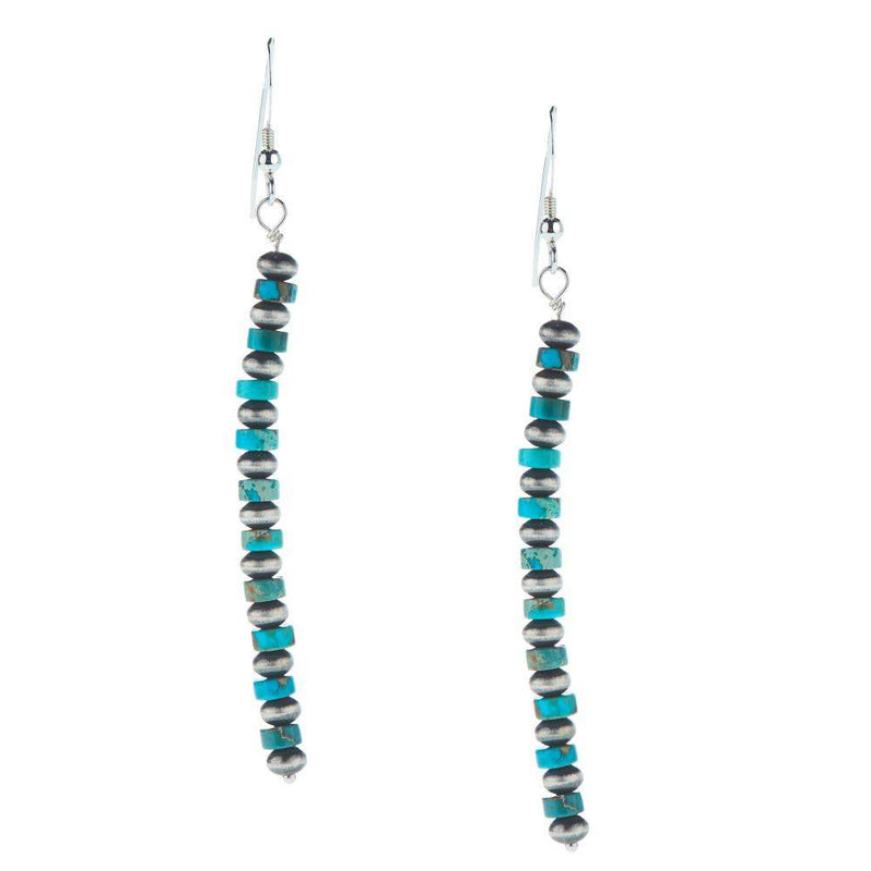 NRS Navajo Pearl and Turquoise Earrings