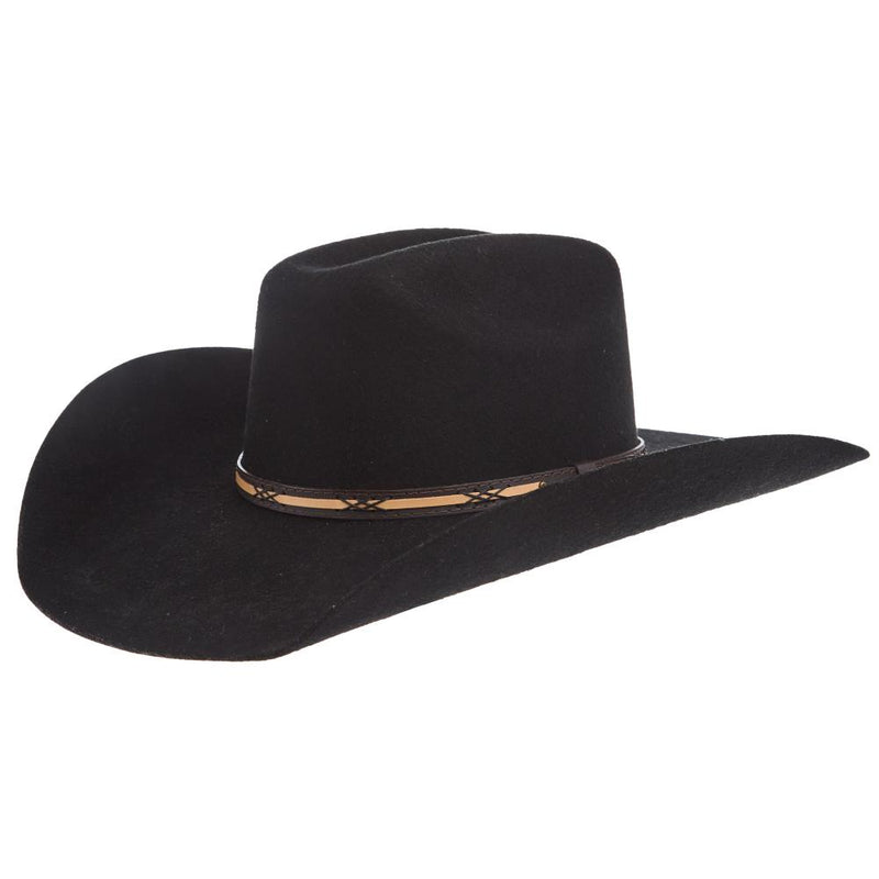 4X Black Amarillo Sky 4 1/8in Brim Wool Hat