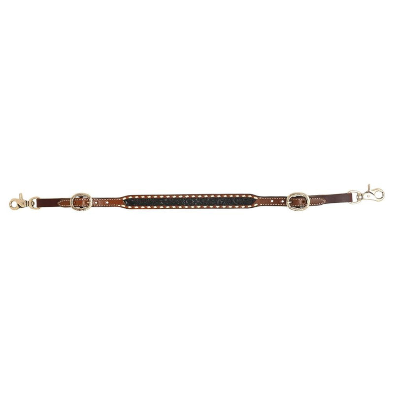 Black Floral Buckstitch Wither Strap