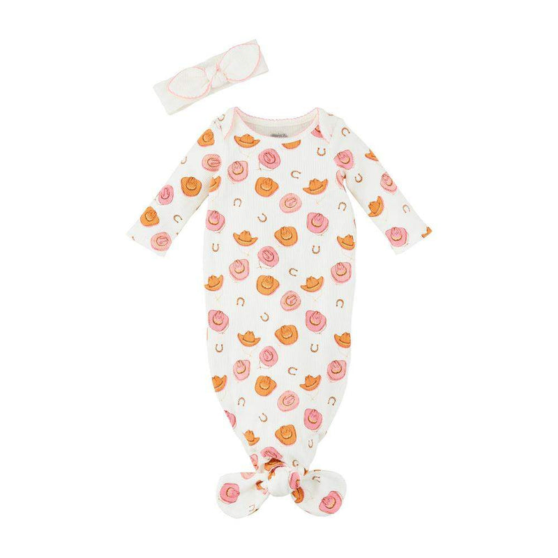 Baby Girl's Cowgirl Print Gown