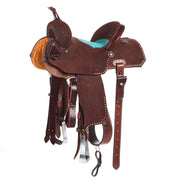 13.5in 20HDX Chocolate Roughout Barrel Saddle
