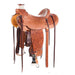 Burns Saddlery 15.5in 5/8 Breed Wyoming Flower Wade Ranch Saddle