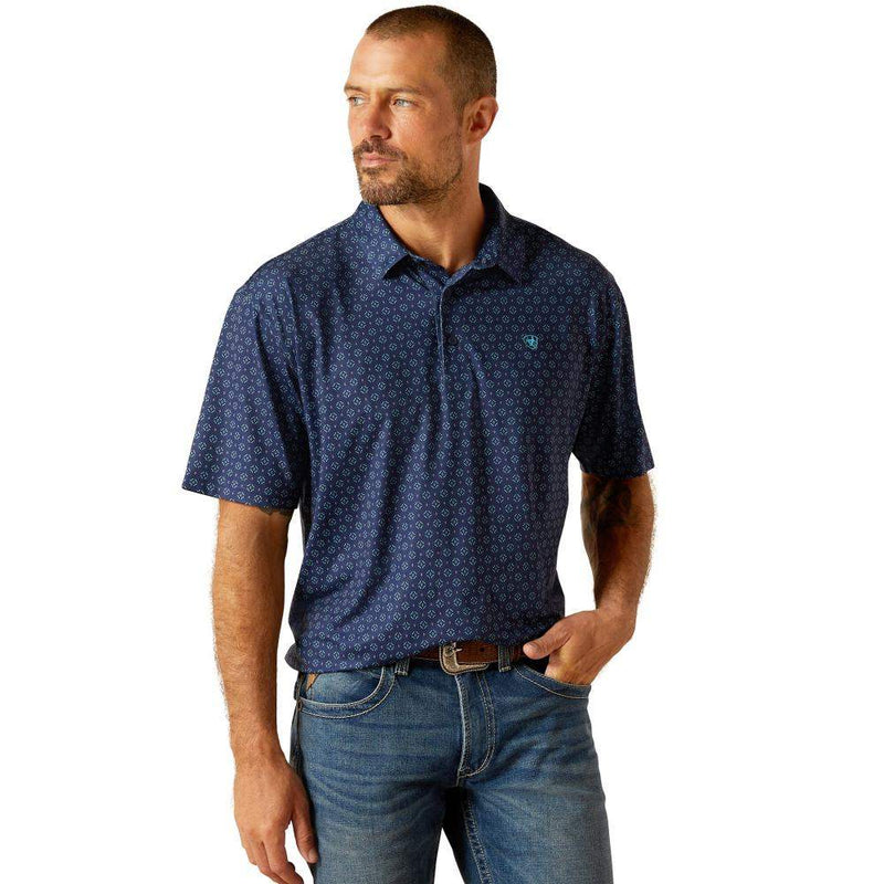 Men's Blue Depths 360 AirFlow Polo