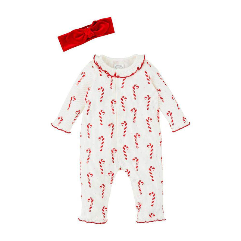 Girl's Candy Cane One Piece Set