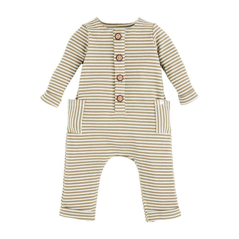 Boy's Green Stripe One Piece