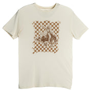 Women's Checkered Bronc Tee