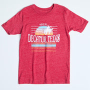 Youth Bronco Cardinal Tee